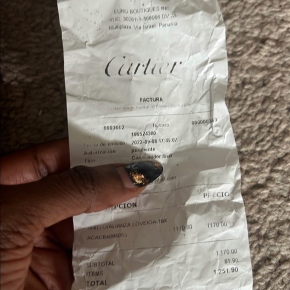 18K Gold Cartier LOVE Wedding Band Ring sz 53 - Picture 5 of 8